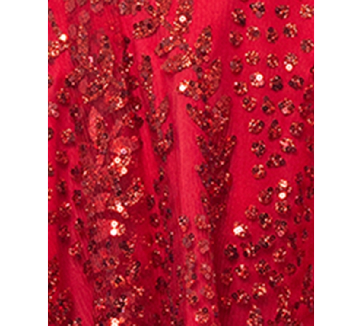 Blondie Nites Juniors' Glitter Illusion Corset Glitter Mesh Fit & Flare Dress
