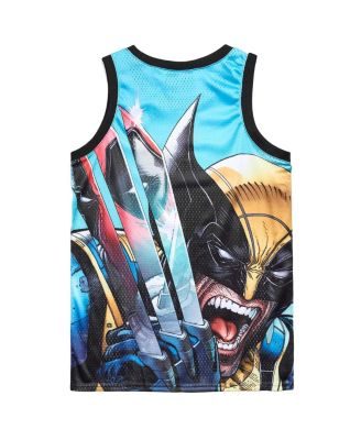 Men's Light Blue Deadpool Wolverine Homage Venice Jersey