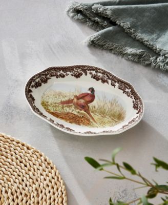 Woodland Pheasant Pickle Dish, Set of 2