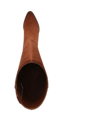 Fae Wide Calf Pointed Toe Knee High Western Boots