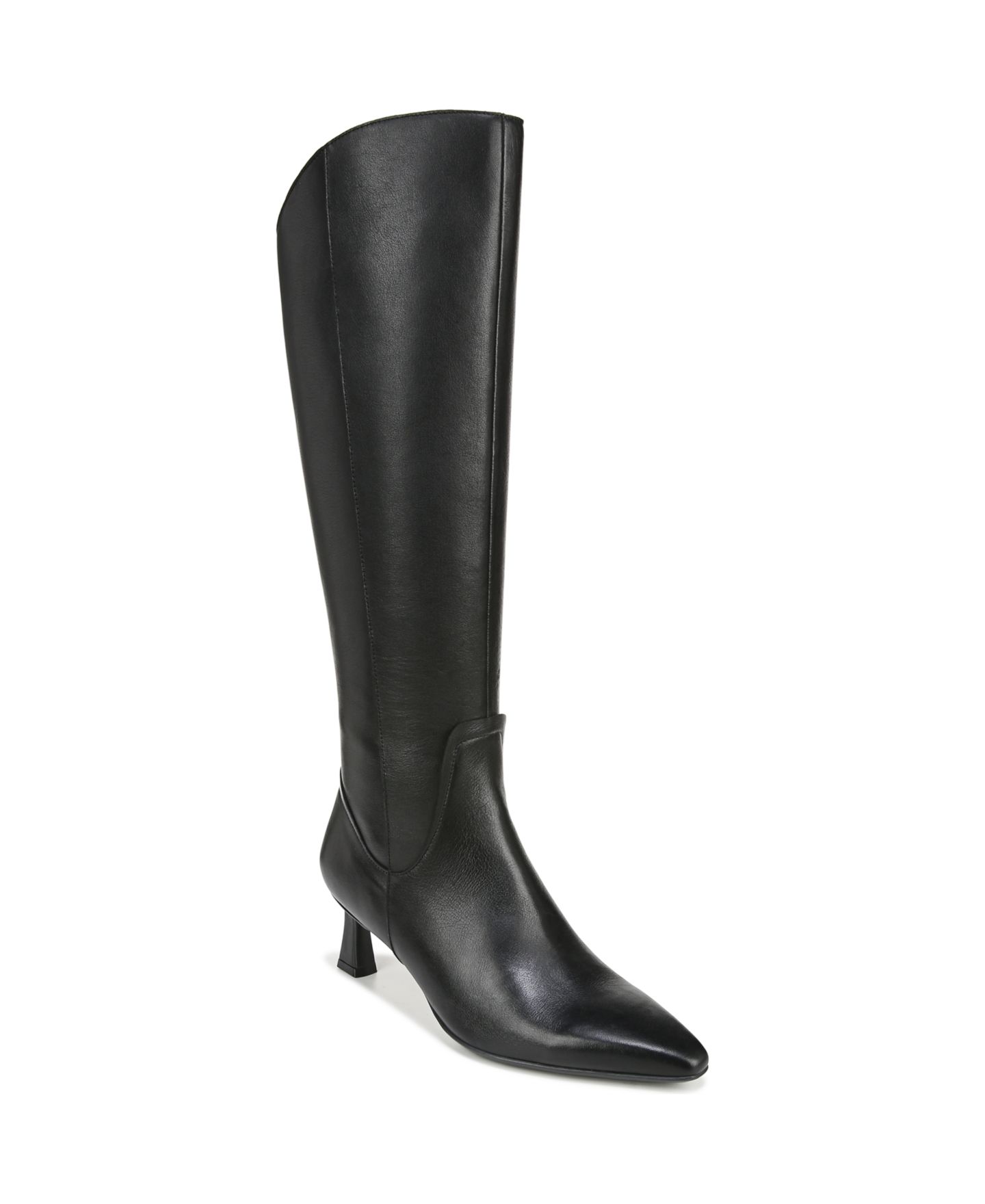 Женские ботинки Naturalizer Deesha Knee High Dress Boots, Narrow, Regular, Wide & Extra-Wide Calf, цвет: Чёрный кожаный — фото 1