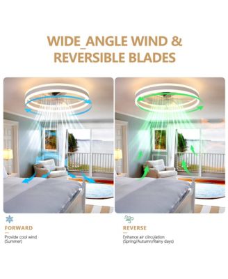 Ceiling Fan with Lights Dimmable LED