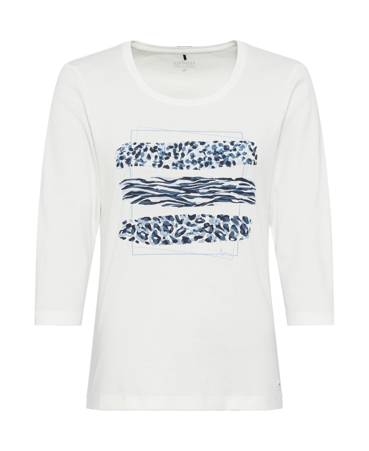 Olsen Women's Placement Animal Print Tee