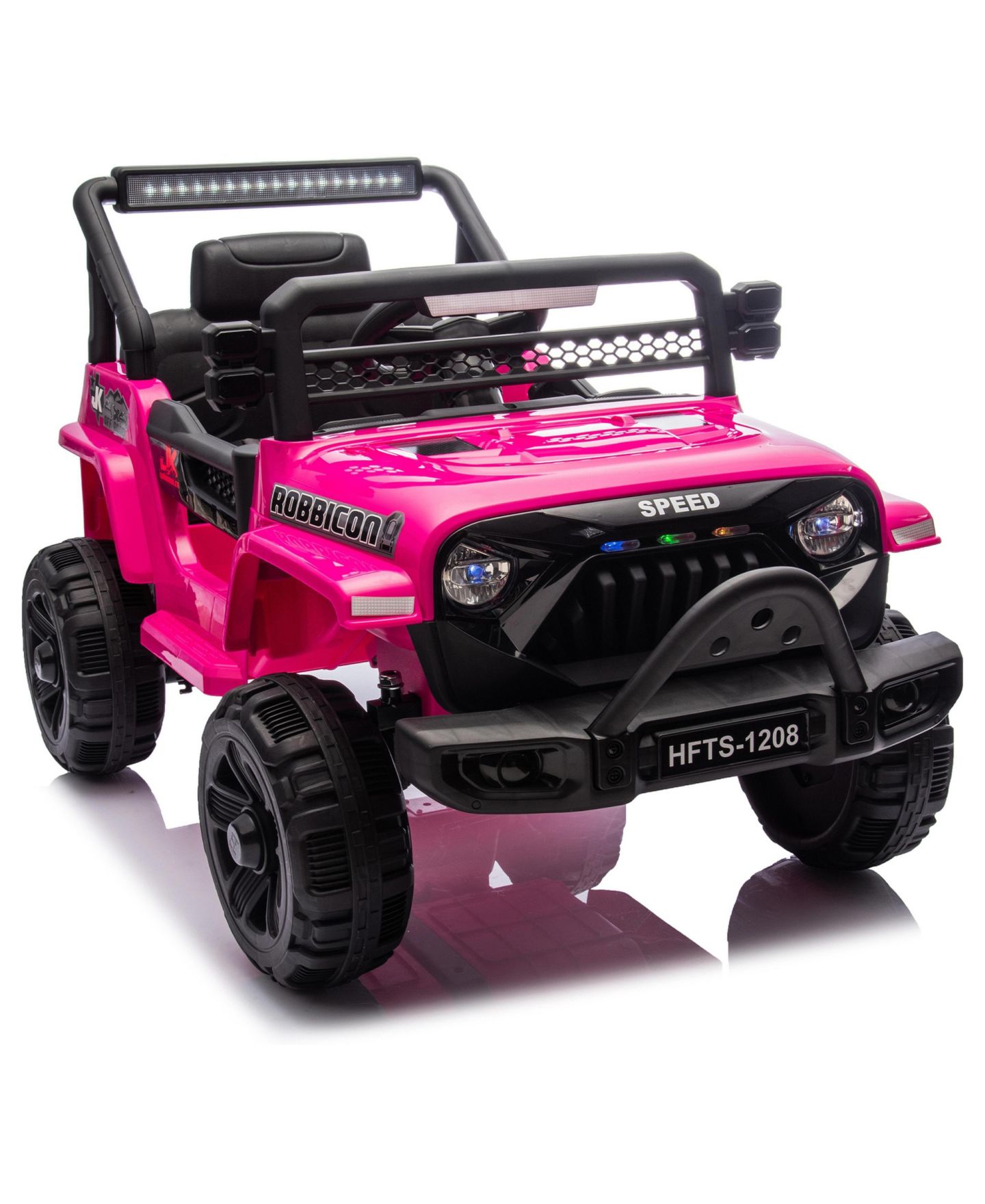 Детская игрушка Streamdale Furniture 12V Kids Electric Ride On Truck with Parental Control, 66.14 lbs Capacity, от 3 лет, цвет: Розовый — фото 1