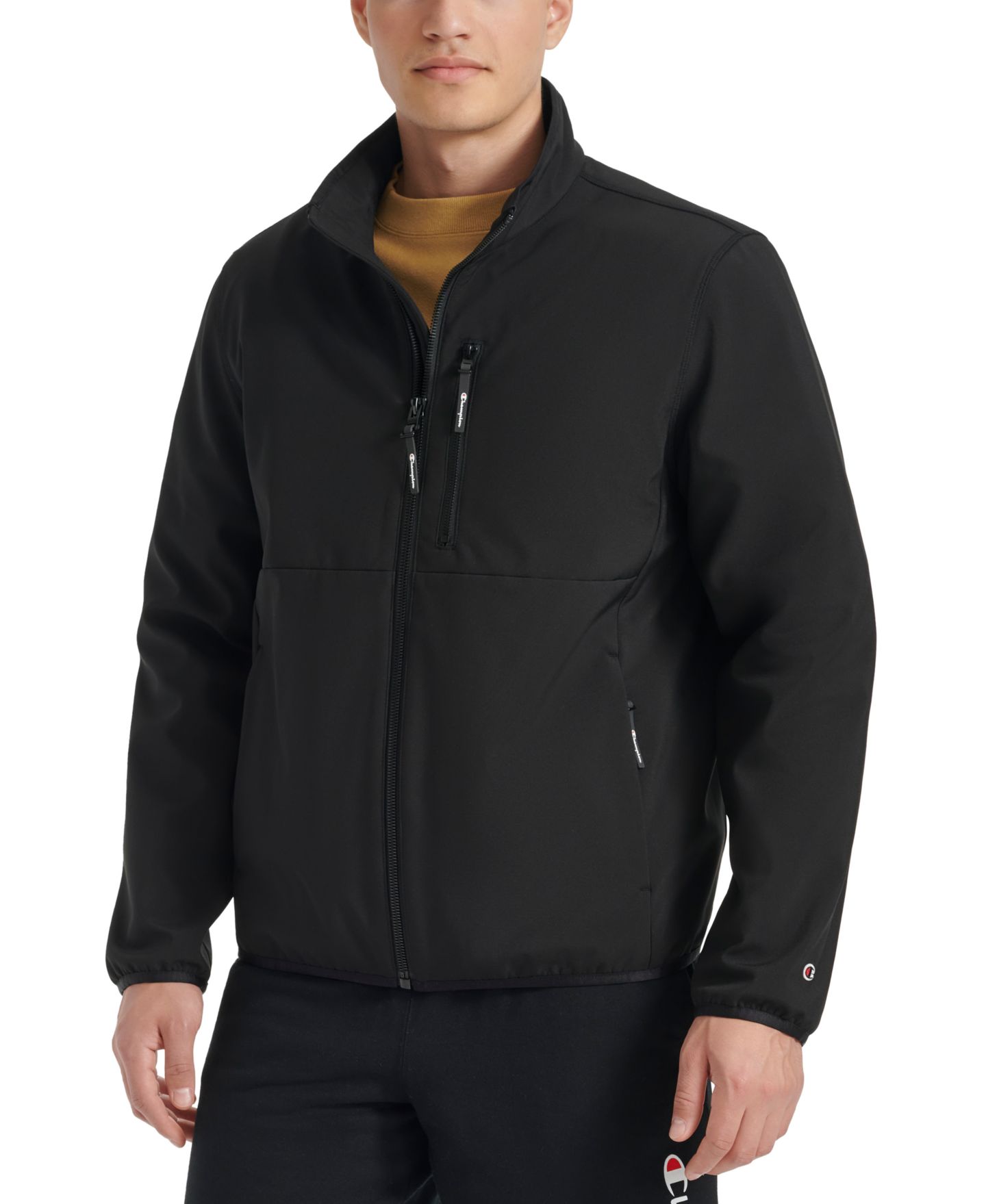 Мужская куртка Champion Lightweight Sport Shell, цвет: Чёрный — фото 2