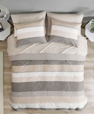 Jaxon Wide Stripe 5-Pc. Comforter Set, Twin