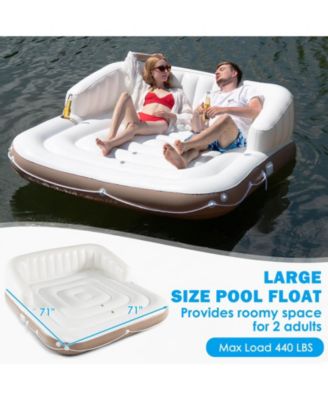 Inflatable Pool Float Lounge Swimming Raft