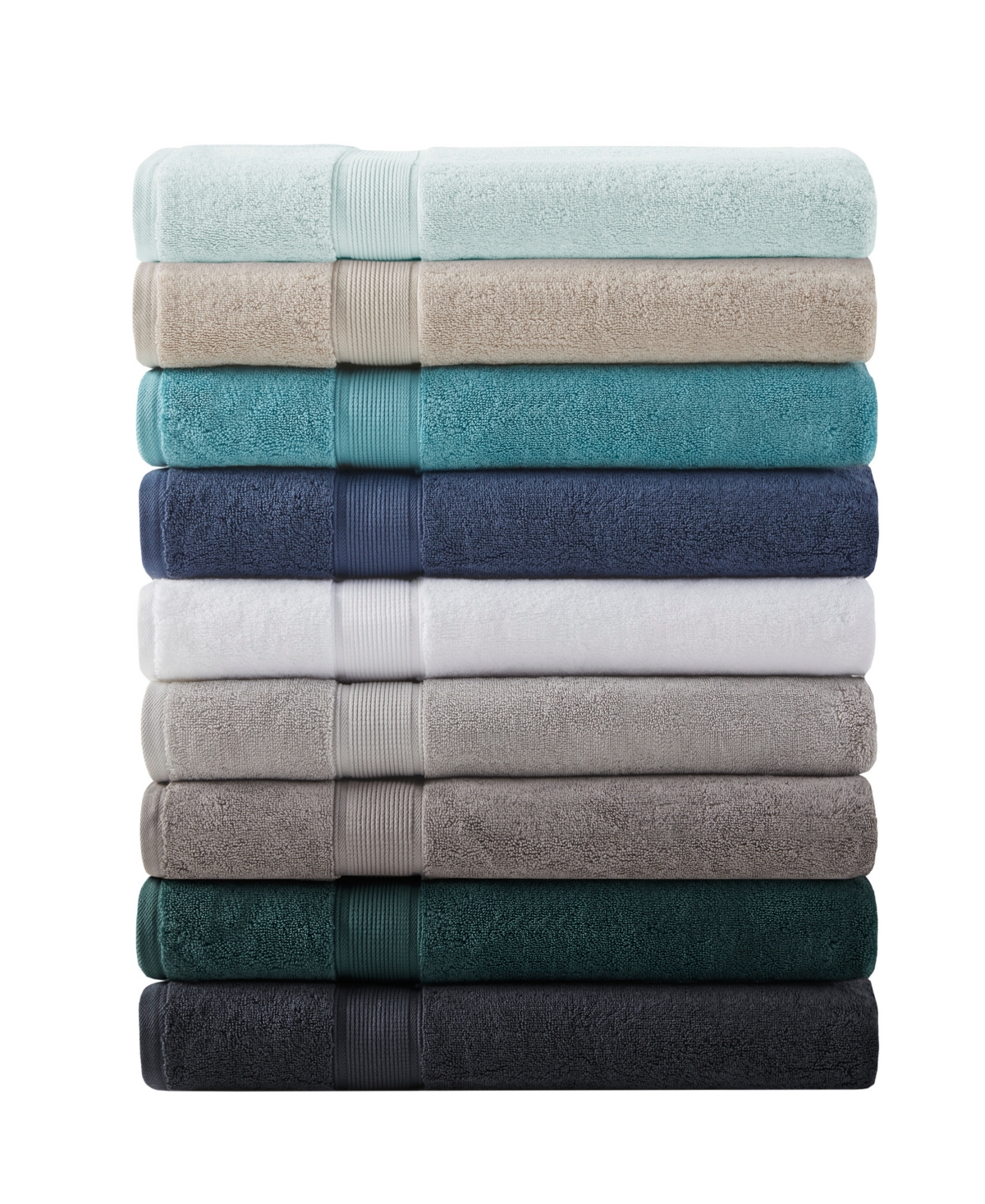 Madison Park Signature Luxury Cotton 2-pc. Bath Sheet, 34" X 68" In Seafoam