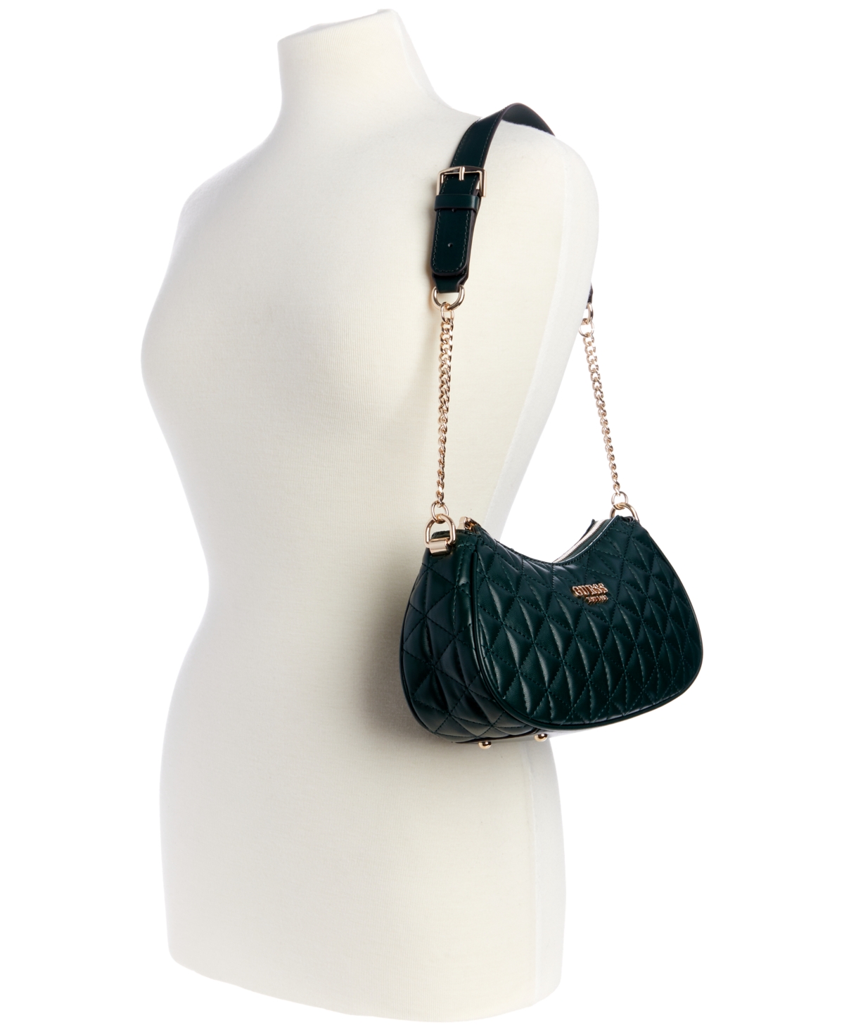 Guess Kori Top Zip Quilted Shoulder Bag