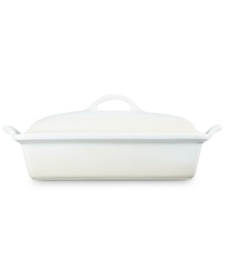Stoneware Heritage Rectangular Covered Casserole, 4 Qt.