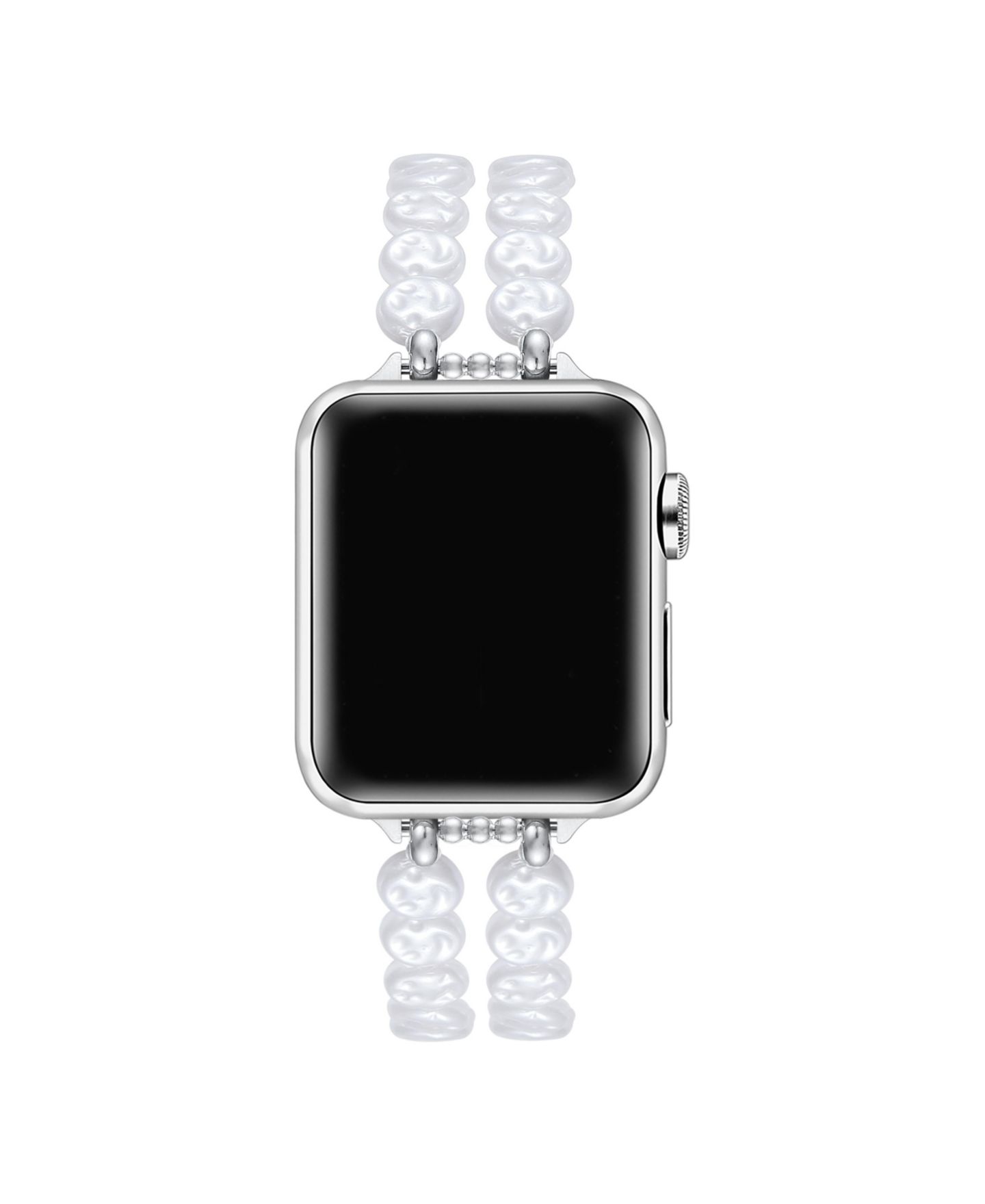 Ремешок для часов Posh Tech Eloise Faux Pearl Band for Apple Watch 44,45,46,49mm, цвет: Белый / Золотой — фото 3
