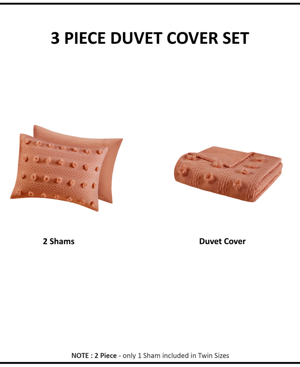 Intelligent Design Lucy Clip Jacquard 3-Piece Duvet Cover Set