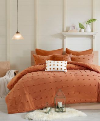 Brooklyn Jacquard Cotton 7-Pc. Comforter Set, Full/Queen