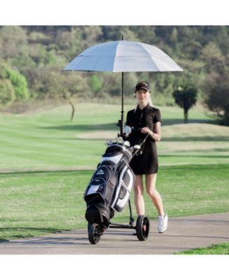 3 Wheel Durable Foldable Steel Golf Cart with Mesh Bag