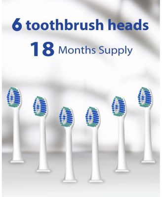 Electric Toothbrush Replacement Heads, 6 Packs