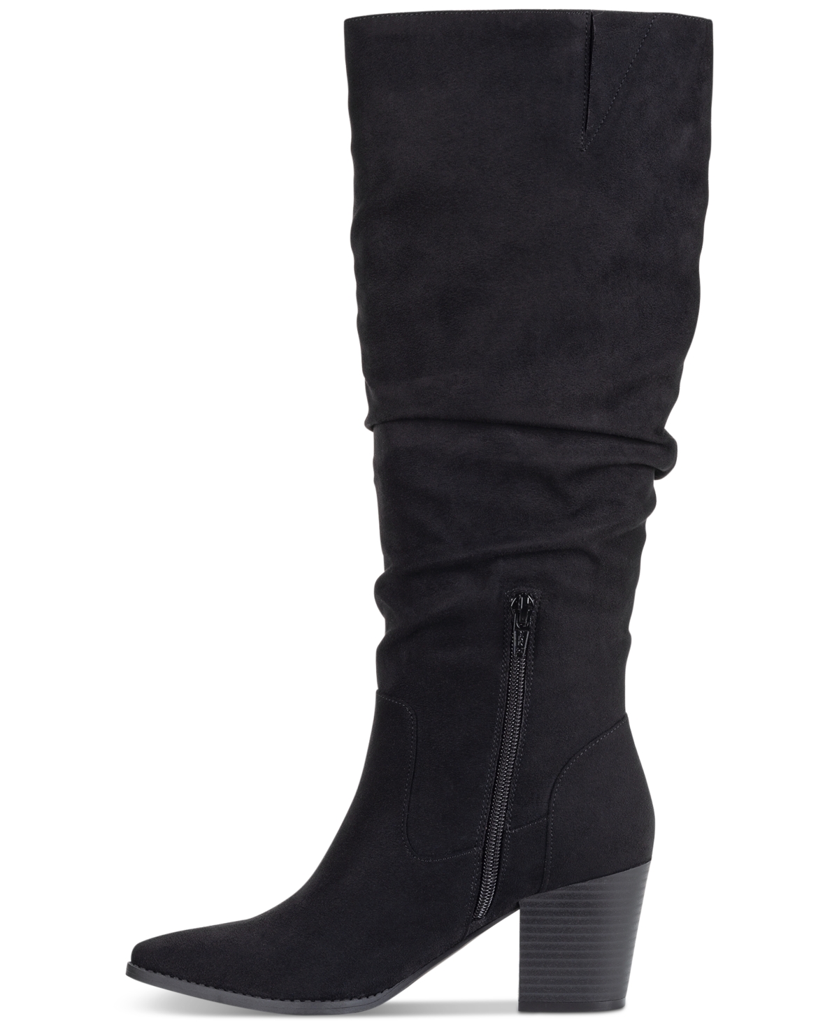 SUN + STONE WOMEN'S ELVISS SLOUCH KNEE HIGH DRESS BOOTS, CREATED FOR MACY'S 
