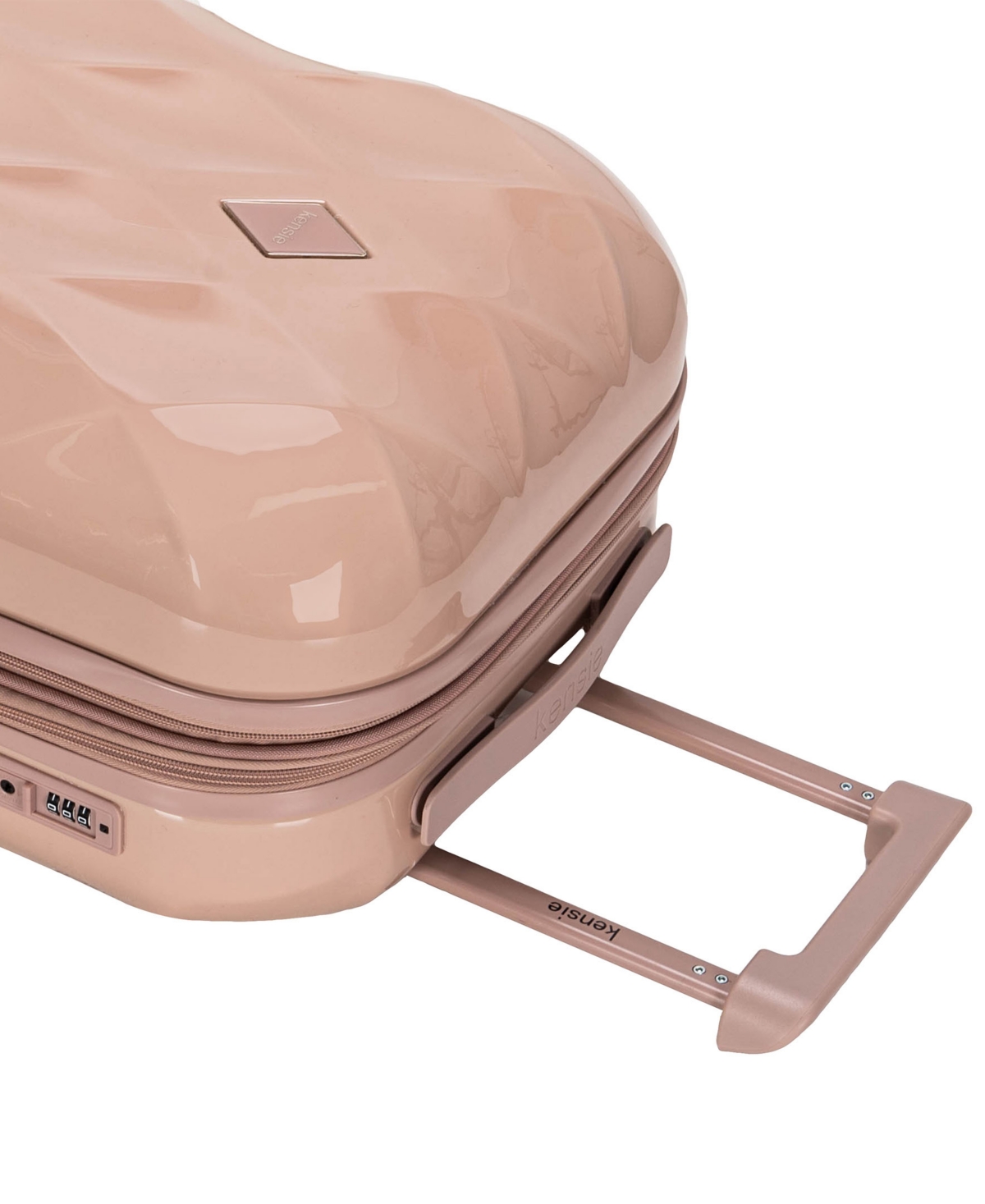 Kensie Chic Hardside Luggage Set, 3-piece In Rose Dust
