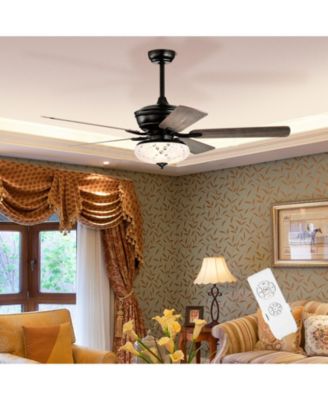 52 Inch 3 Wind Speeds and 5 Reversible Blades Ceiling Fan