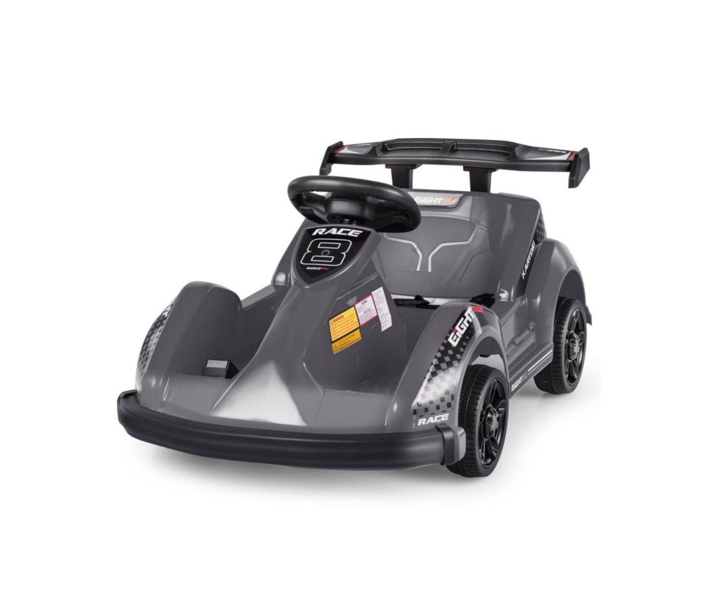 Детская игрушка VEBREDA 6V Kids Ride On Go-Cart with Remote Control, 66 lb Capacity, Ages 3+, цвет: Чёрный — фото 1
