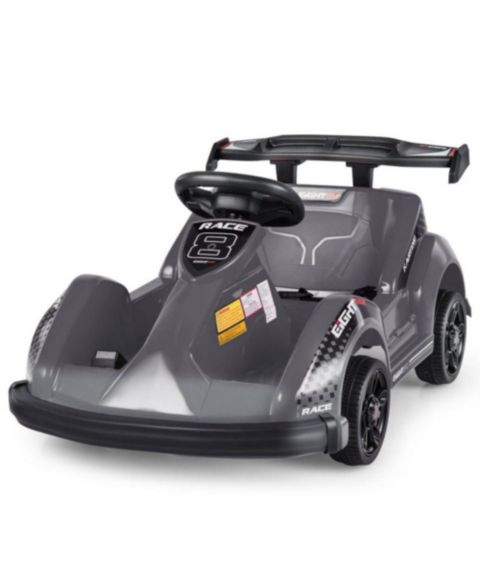 Детская игрушка VEBREDA 6V Kids Ride On Go-Cart with Remote Control, 66 lb Capacity, Ages 3+, цвет: Чёрный