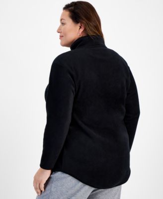 Plus Size Quarter-Zip Long-Sleeve Sweater, Macy's Exclusive