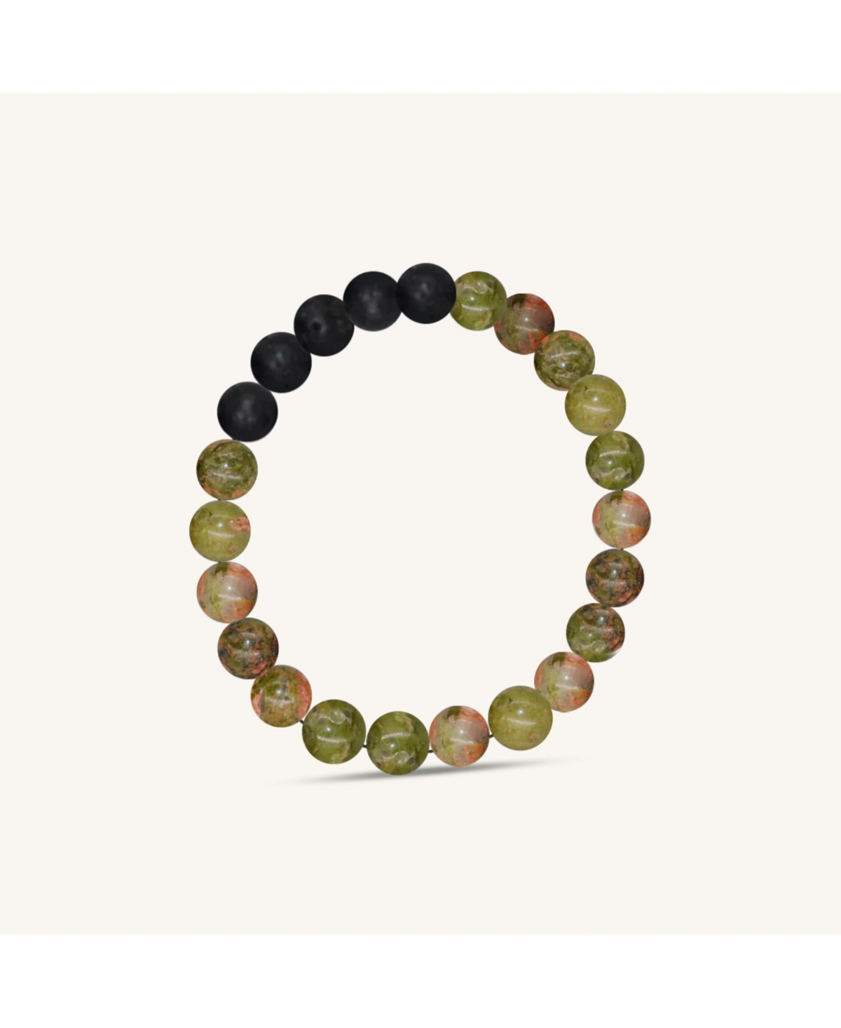 Unakite Essential Oil Bracelet - Green
