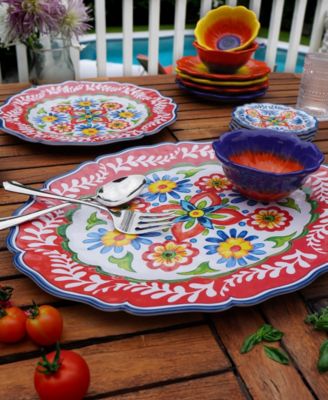 Flores Melamine Dinnerware Collection