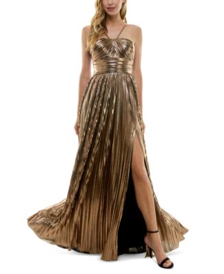 Macy's gold evening gowns online