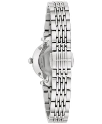 Women's Diamond Accent Stainless Steel Bracelet Watch 25mm
