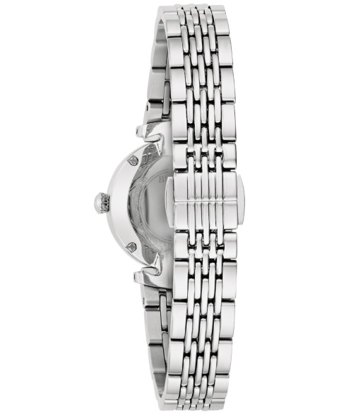 Женские наручные часы Bulova с бриллиантами на стальном браслете 25 мм