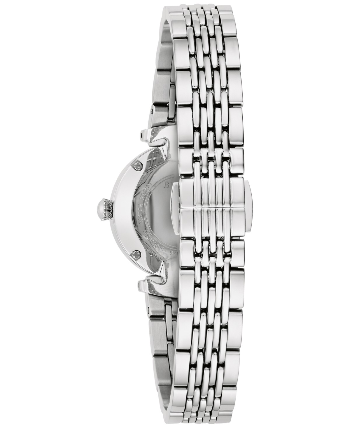 Женские наручные часы Bulova с бриллиантами на стальном браслете 25 мм — фото 1