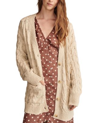 Lucky Brand - Women's Cable-Knit Long Cardigan