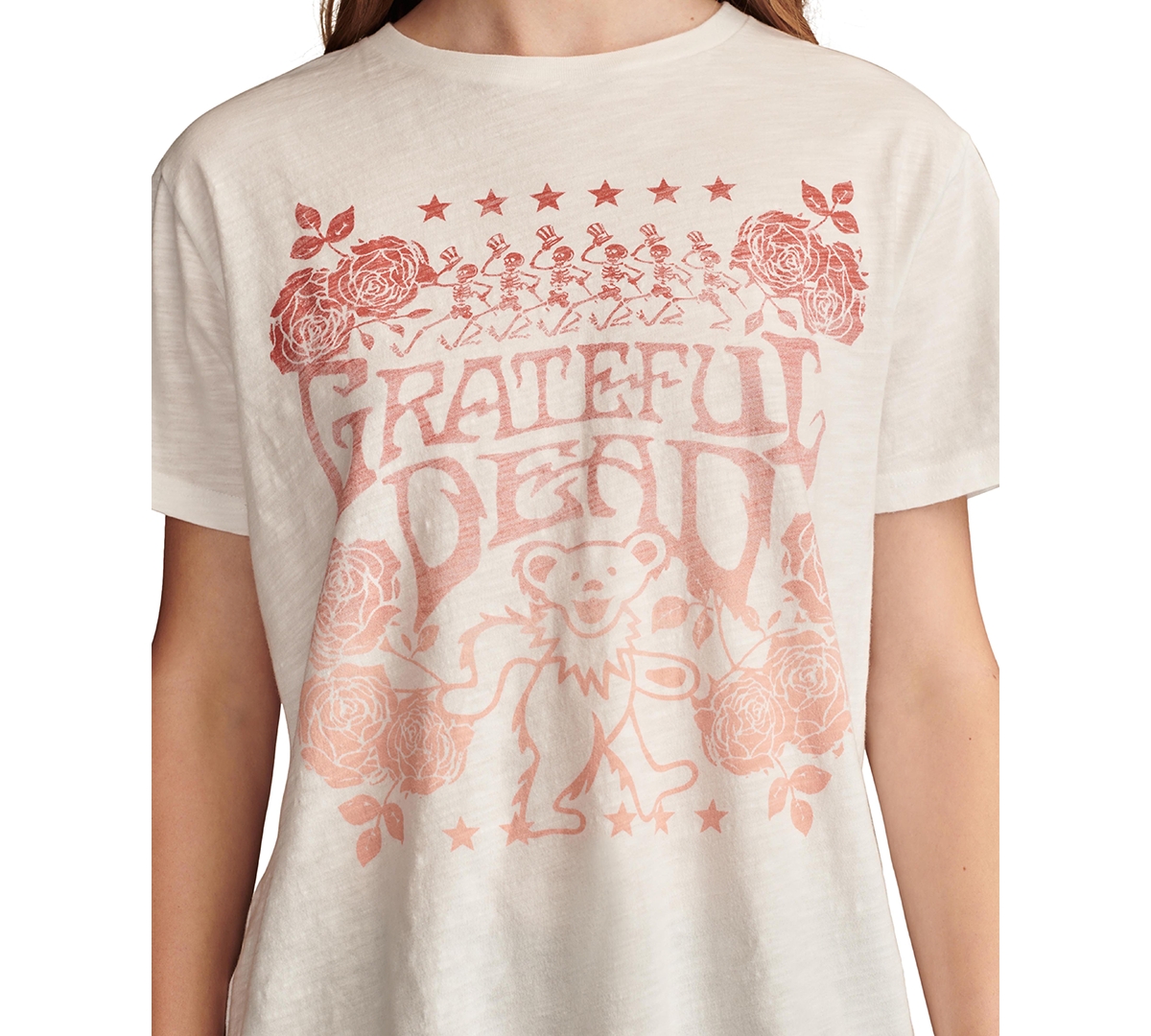 Lucky Brand Women's Grateful Dead Graphic Boyfriend T-Shirt