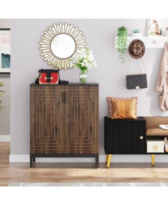 Shoe Cabinet with Doors, 20 Pairs Entryway Shoe Storage Cabinet with Shelves