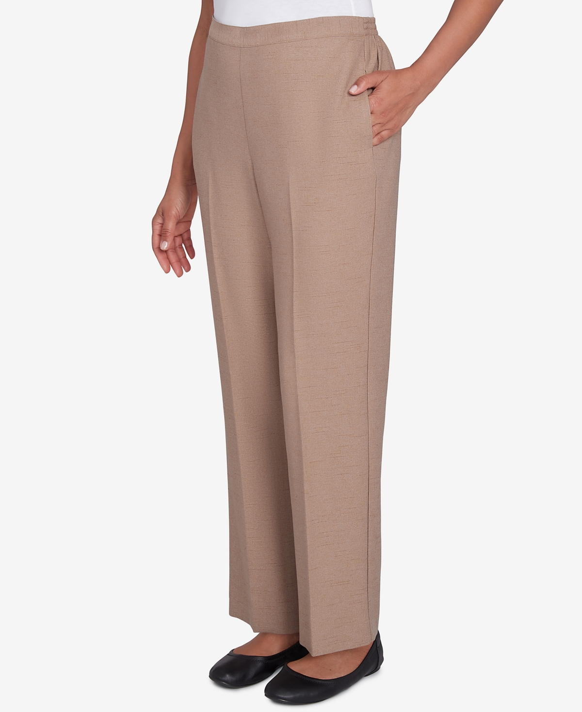 Alfred Dunner Petite Emerald Isle Classic Emerald Medium Length Pants