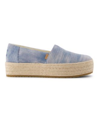 Women's Valencia Novelty Denim Platform Espadrilles