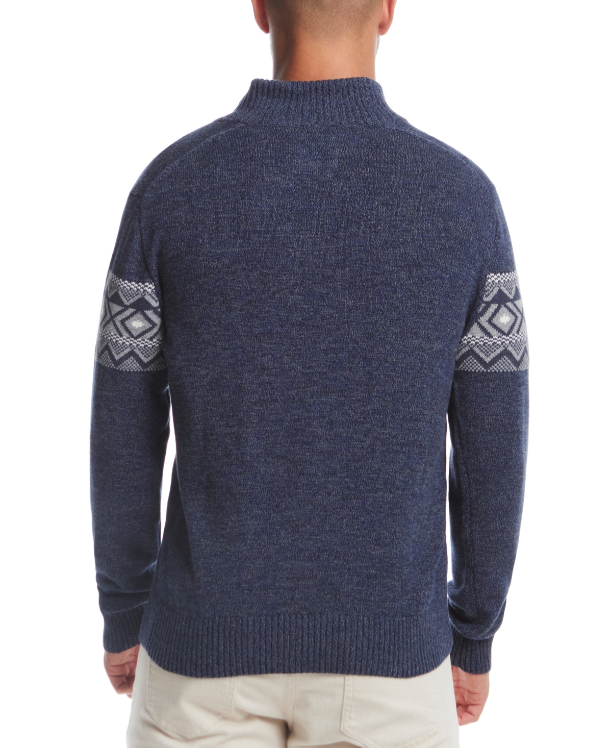 Weatherproof Vintage Men's Southwest Quarter-Zip Sweater