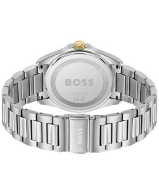 Men's Strike Quartz Basic Calendar Stainless Steel Watch 41mm