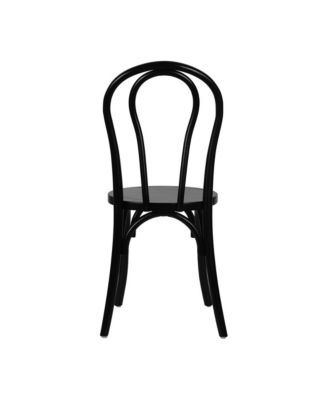Lowry Thonet Style Solid Wood Dining Chair With Stackable Design And Elegant Finish