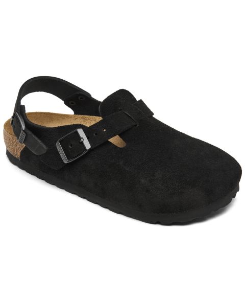 Женские сабо Birkenstock Tokio Birkibuc, цвет: Чёрный