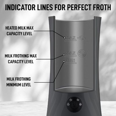 Automatic Hot and Cold Foam Maker 4-in-1 Milk Frother and Steamer