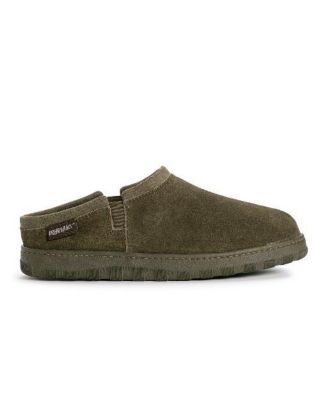 Men's Matt Printed Berber Suede Clog Slippers