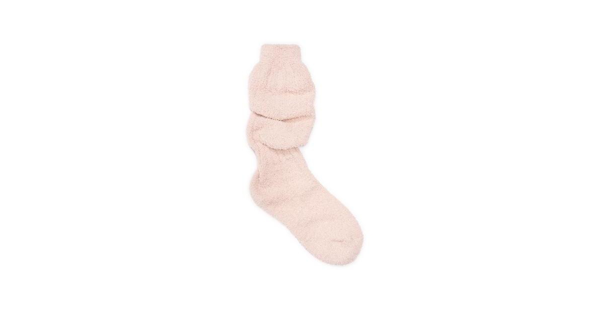 Women's Slouch Sparkle Cozy Sock - Rosy dawn