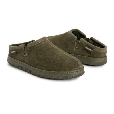 Men's Matt Printed Berber Suede Clog Slippers