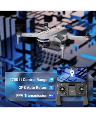F28 Foldable GPS Drone - 2K FHD Camera with GPS Control and Selfie Mode - Follow Me, Way Point, & Orbit Mode -With Carrying Case