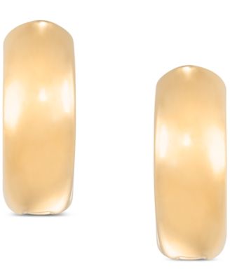 3-Pc. Set Stud & Huggie Hoop Earrings in Sterling Silver & 14k Gold-Plate