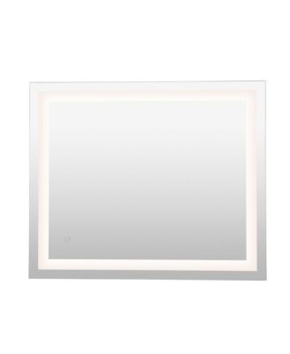 Remy Rectangular Frameless Anti-Fog Aluminum Front Lit Tri Color LED Bathroom Vanity Mirror with Smart Touch Control