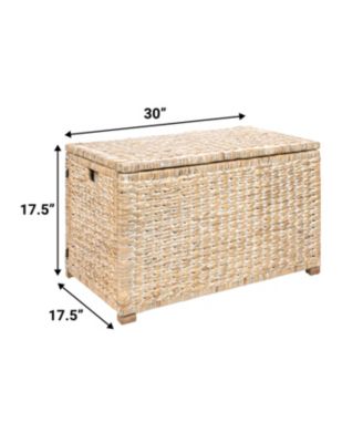 Anada Handwoven Wicker Weave Storage Trunk
