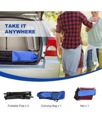 14 x 5 Feet Portable Beach Training Badminton Net with Carrying Bag