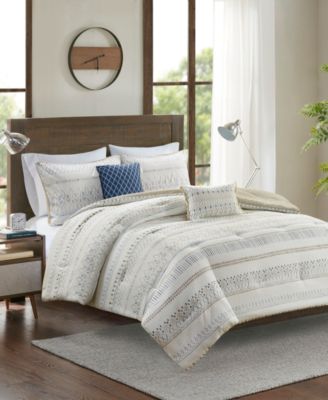 Fraser Seersucker 5-Pc. Comforter Set, King/California King